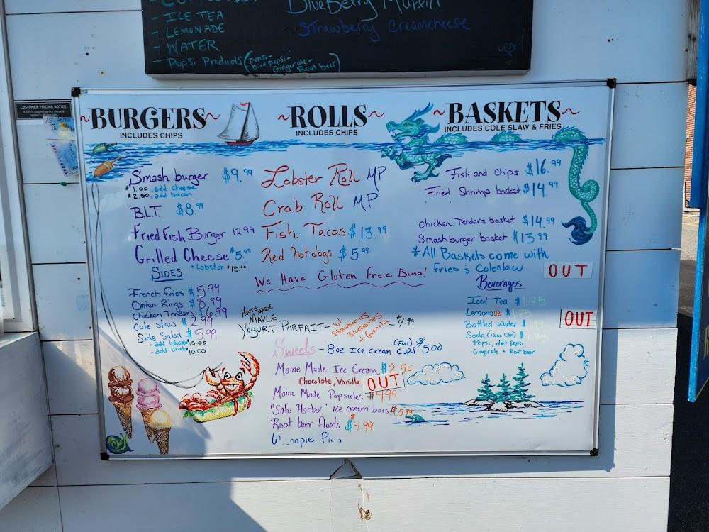 Safe Harbor Cafe Menu image 1